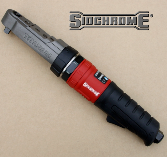 Sidchrome Titanium Sealed Head Ratchet 3/8" Square Drive Forward Reverse Ring
