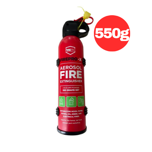 Firepro 550g X Aerosol Fire Extinguisher Eectrical Fires Car Boat Caravan RV