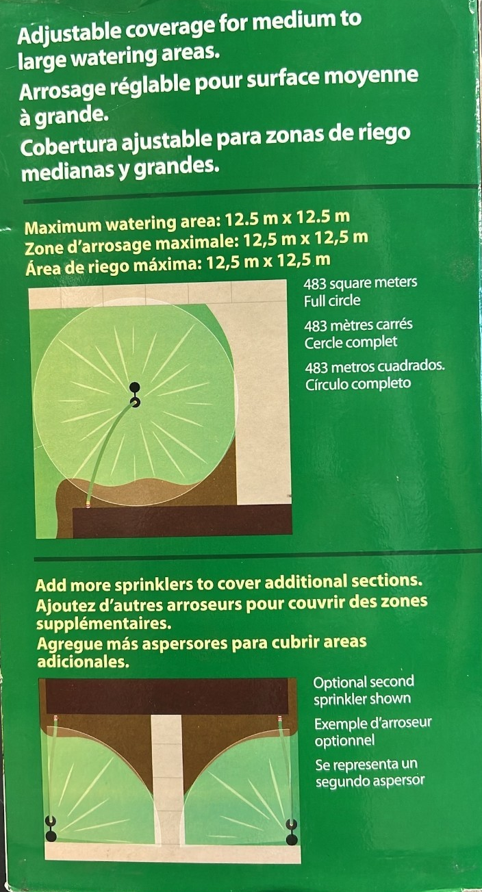 Rainbird In-Ground Impact Sprinkler with Hose Connect Pop Up Garden Irrigation