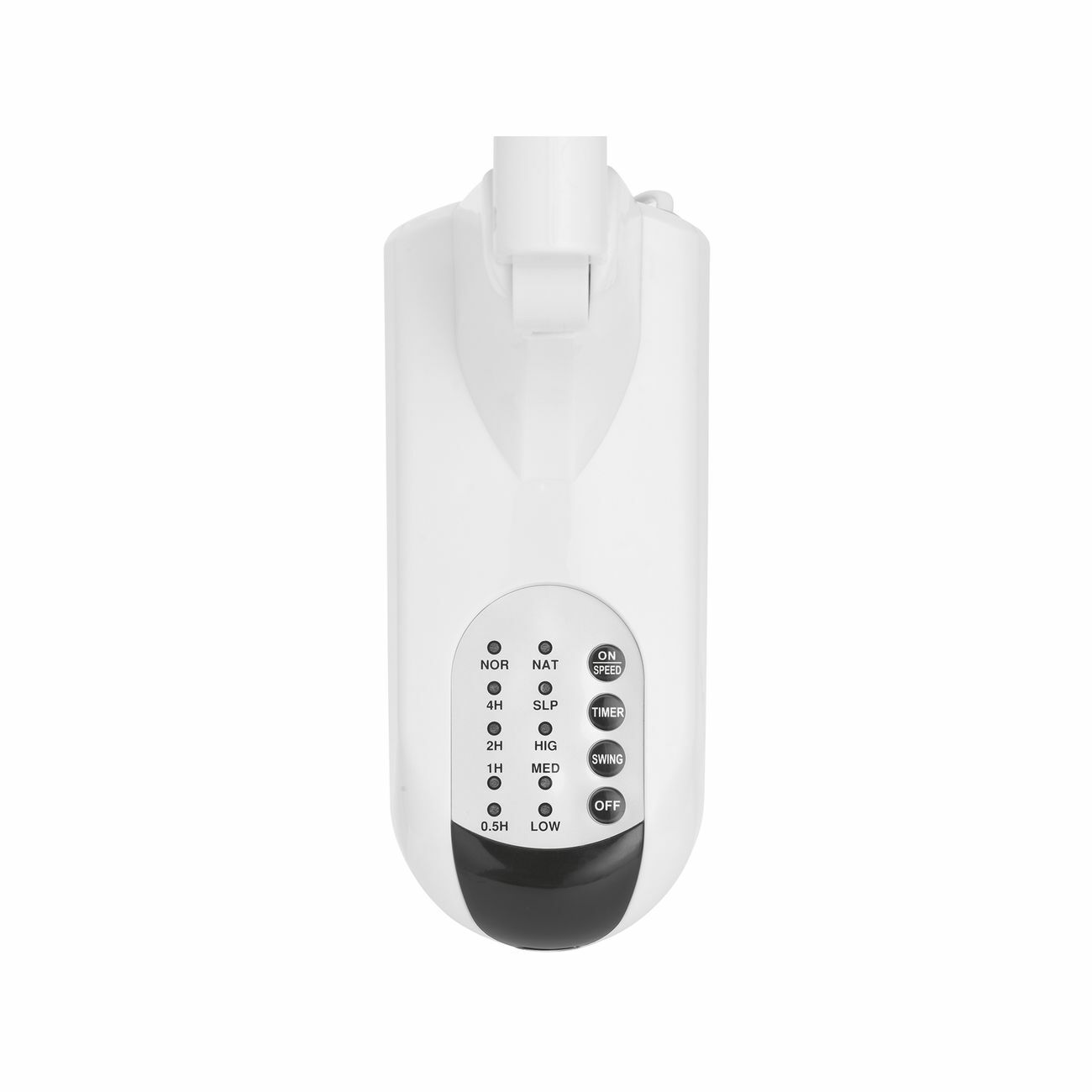 Click Wall Mounted Fan 40cm Fixed Oscillating 3 Speed Remote Control Timer White