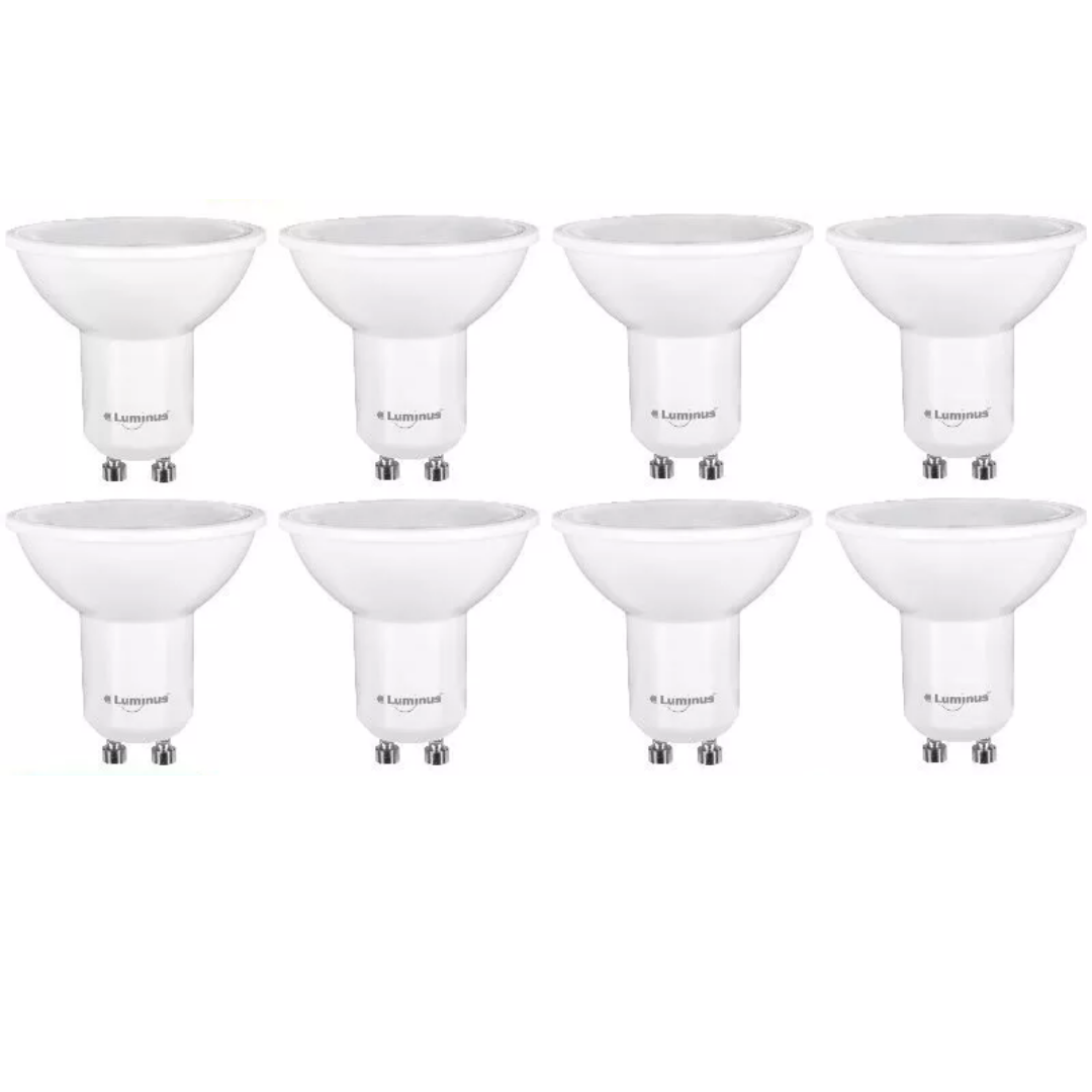 8x Luminus LED Downlight Bulb GU10 6W Recessed Daylight  Dimmable 500LM 5000K