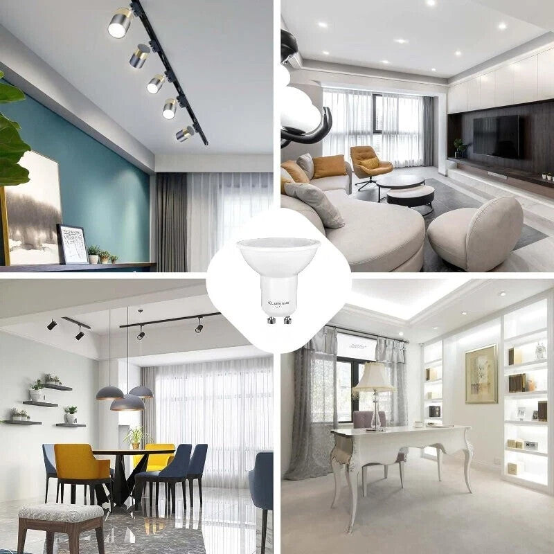 8x Luminus LED Downlight Bulb GU10 6W Recessed Daylight  Dimmable 500LM 5000K