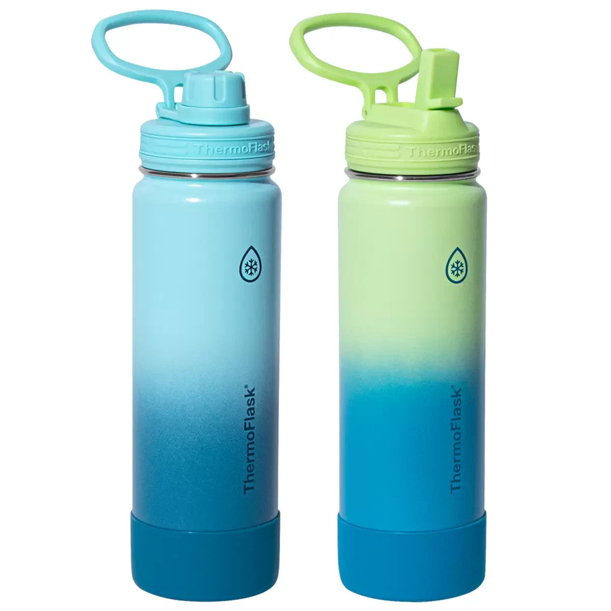 2x ThermoFlask Ombre Double Wall Vacuum Insulated Stainless Steel Bottle 710ml