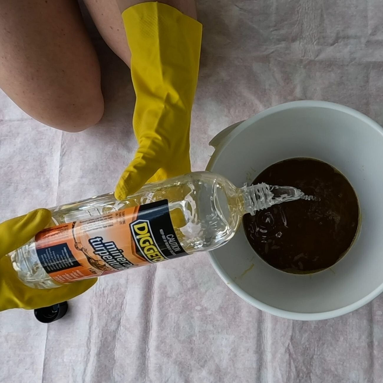 Diggers Mineral Turpentine 1L Wax Paint Polish Remover Clear Liquid Solvent