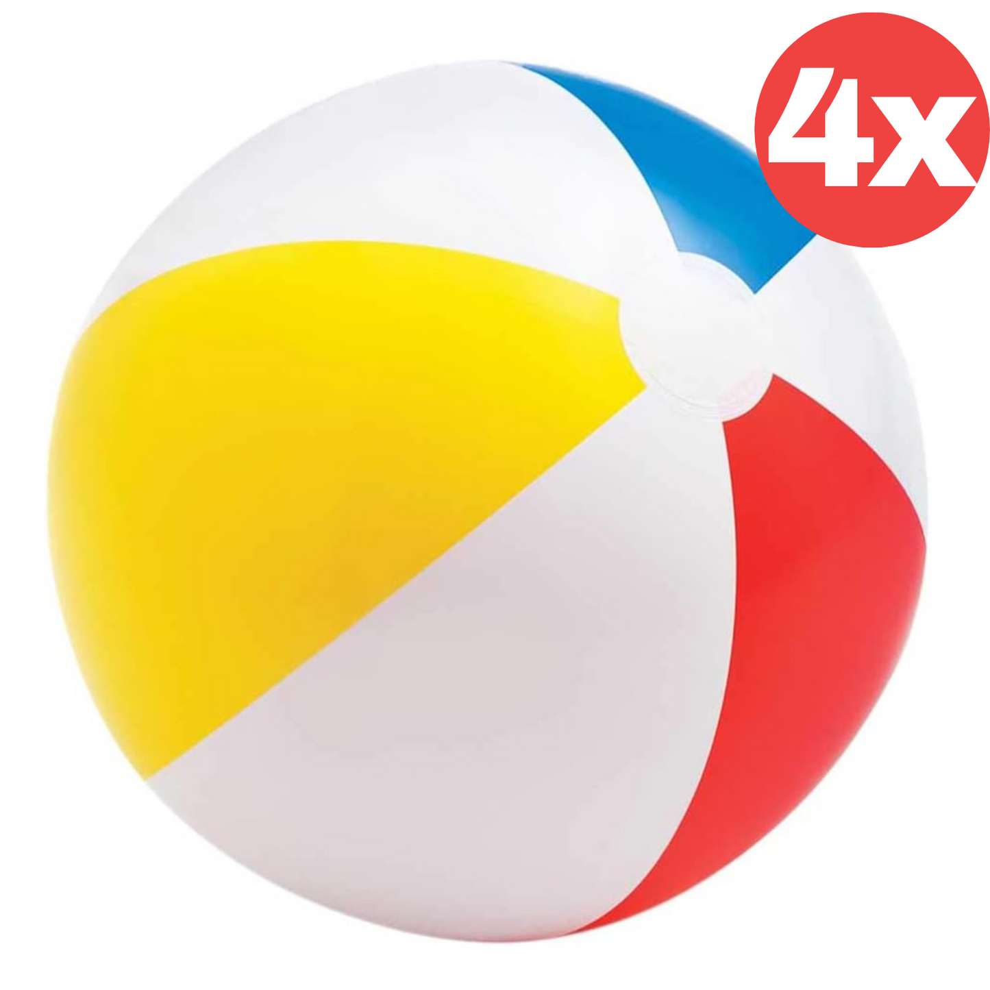 4x Intex Inflatable Beach Pool Ball Glossy Vinyl Panel Outdoor Swim Water Toy