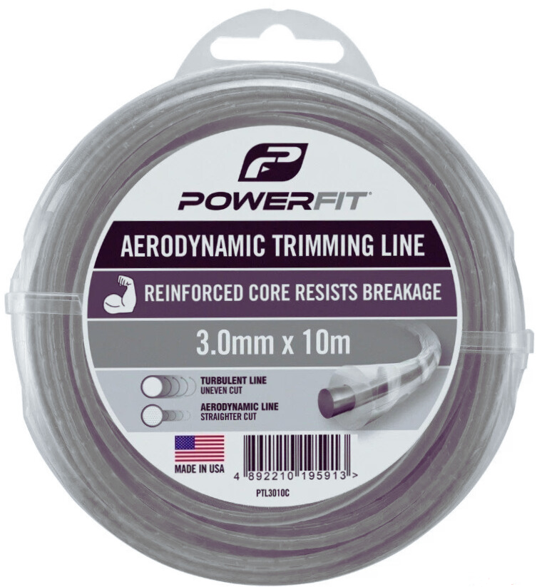 2x Powerfit Aerodynamic Trimming Line Extruded Dimpled String 3.0mm x 10m