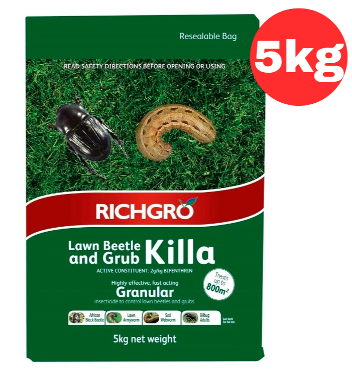 Richgro 5KG Lawn Beetle and Grub Killa Granular Insecticide Insect Pest Control
