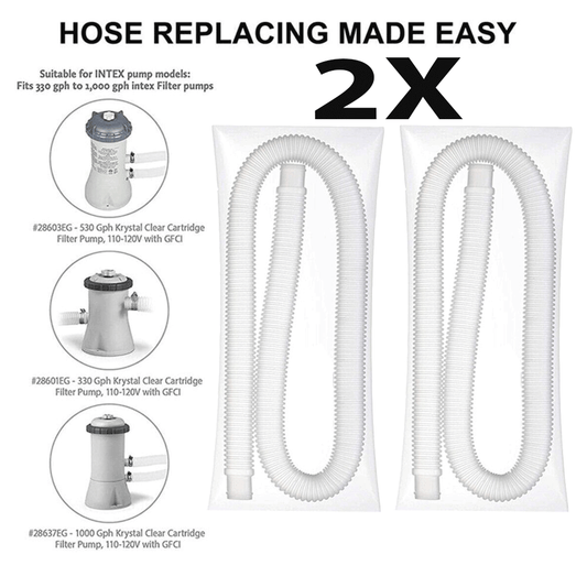 Genuine Intex  Hose 32MM Pipe for Above Ground Swimming Pool Pump 2 Pack