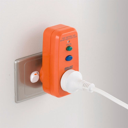 Arlec Single Outlet RCD Safety Switch Home Office Electronic Plug in Adaptor