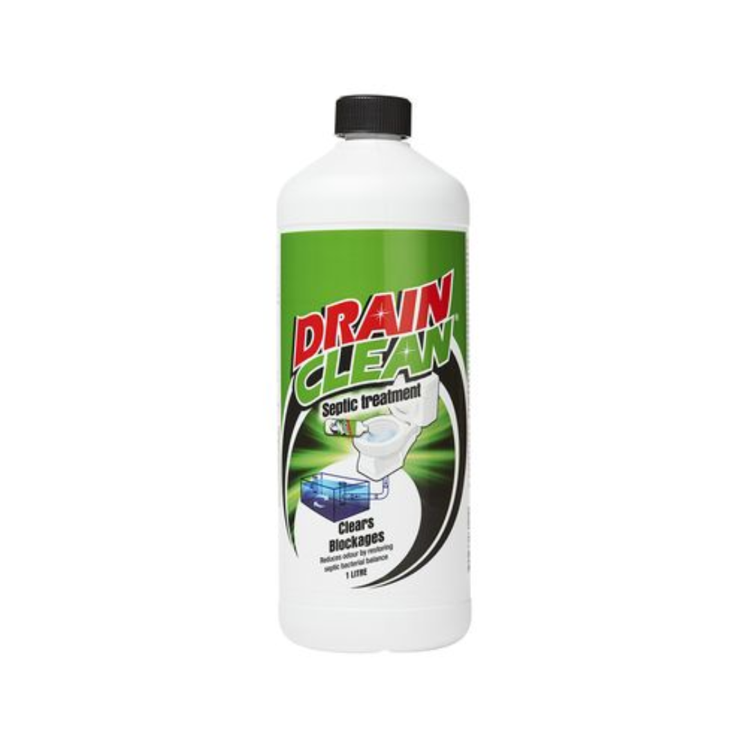 Drain Clean Septic Tank Treatment 1L Reduce Unpleasant Odours Clears Blockages
