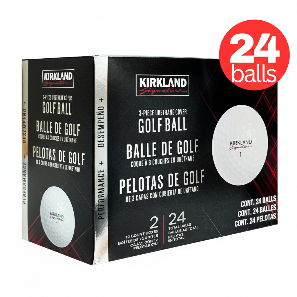 NEW Kirkland Signature Performance+ Golf Balls 24 Pack 3-Piece Urethane Cover