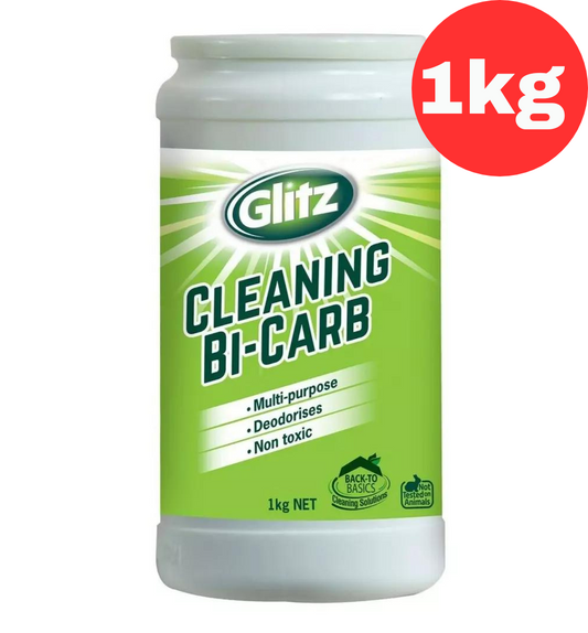 Glitz 1kg Green Bi-Carb Cleaner Surface Multi Purpose Deodoriser Stain Remover