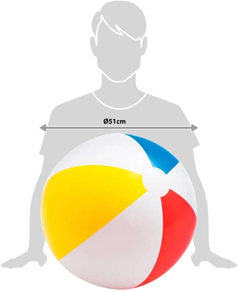 4x Intex Inflatable Beach Pool Ball Glossy Vinyl Panel Outdoor Swim Water Toy
