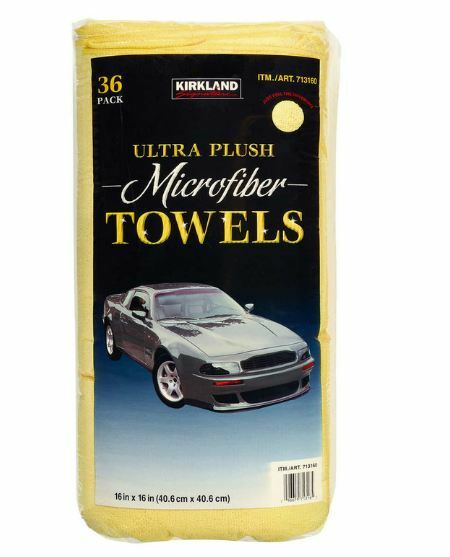 36 Kirkland Ultra Soft Plush Microfiber Car Towels Cleaning Cloth Soft 40x40