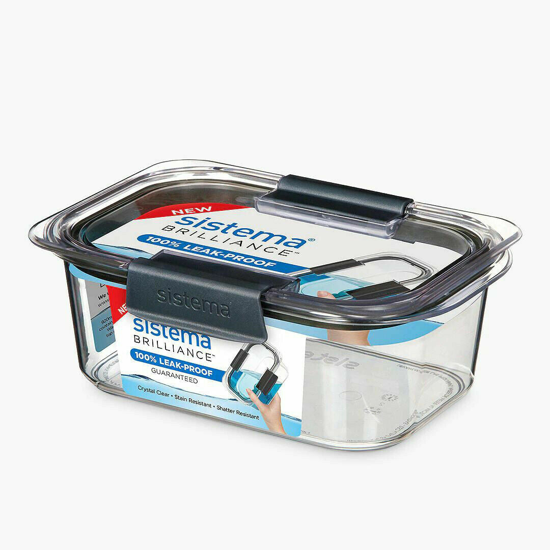 NEW Sistema Brilliance 14 Piece Food Storage Containers & Lids Housewarming Set