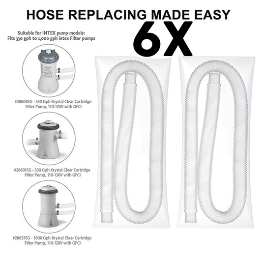 Genuine Intex  Hose 32MM Pipe for Above Ground Swimming Pool Pump 6 Pack