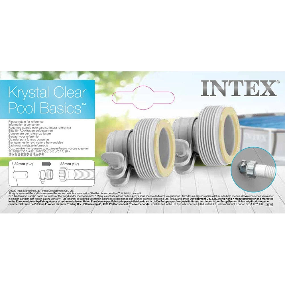 Genuine Intex Krystal Clear Adapter B Connector Accessory For Swimming Hose Pump