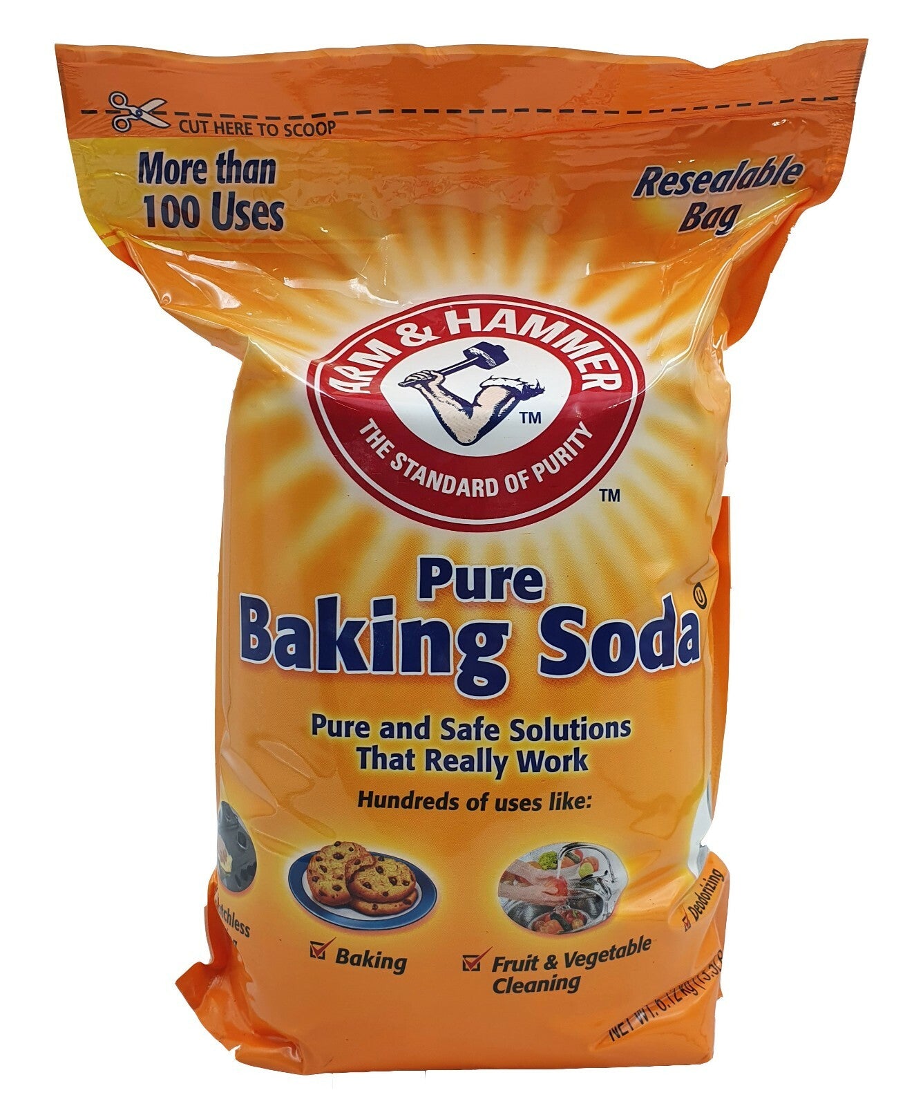 6.1kg Arm & Hammer Baking Soda Food Grade Bulk Cleaning Resealable Bag Bicarb