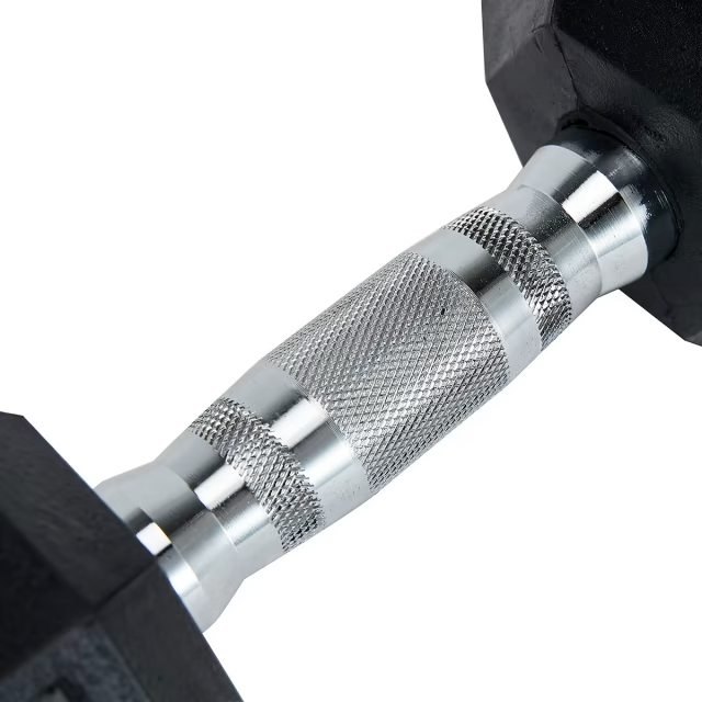 10KG Rubber Hex Dumbbell Fitness Home Gym Exercise Strength Weight Set Pair