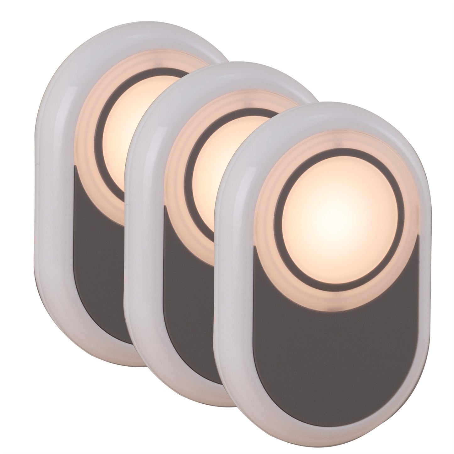 Arlec 240V Night Light Plug In LED Dusk to Dawn Switch Indoor Warm White 3 Pack