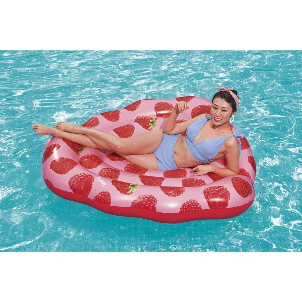 Bestway H2OGO! Scentsational Raspberry Pool Float 1.65m x 1.51m Lounger