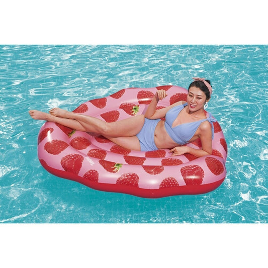 Bestway H2OGO! Scentsational Raspberry Pool Float 1.65m x 1.51m Lounger