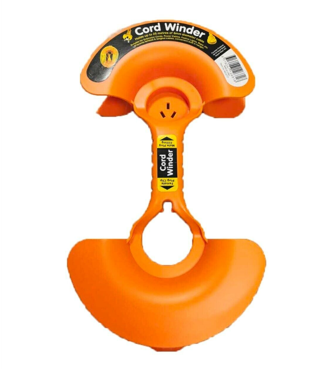 Fountain Product Cord Winder Management Extension Lead Holder Storage Orange
