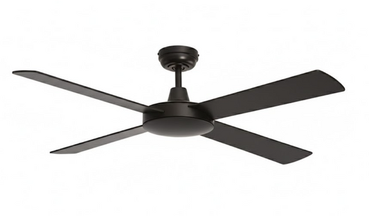 Mercator Grange 132cm Ceiling Fan 52" 4 Blade DC Black 3 Speed