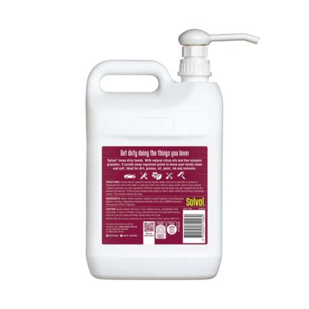 Solvol 2L Liquid Soap Hand Cleaner Heavy Duty Dirt Grease Oil Paint Remover