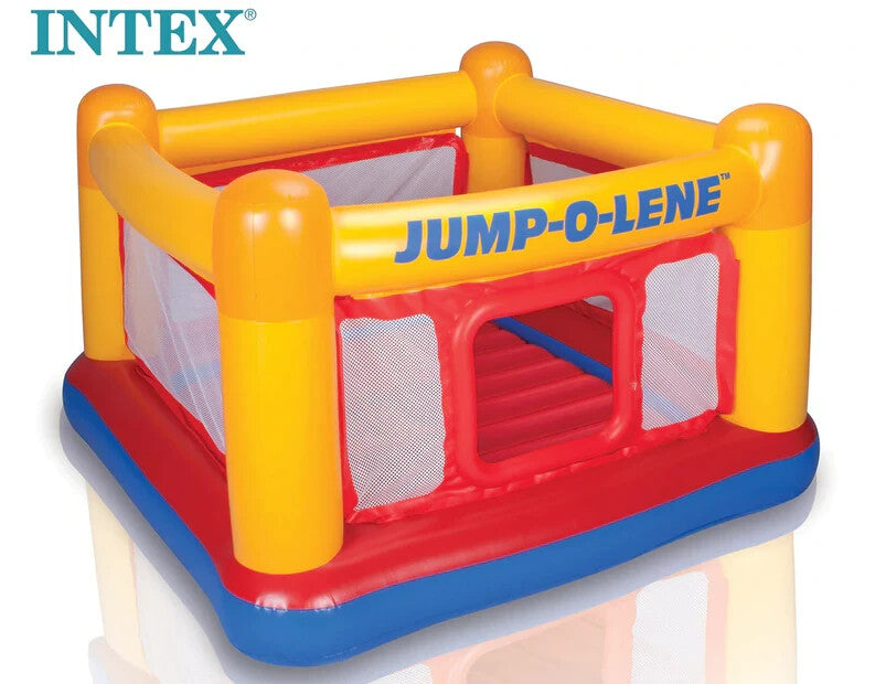 Intex Jump Intex Jump-O-Lene Playhouse Inflatable 173cm Indoor/Outdoor Kids Jumpi ...