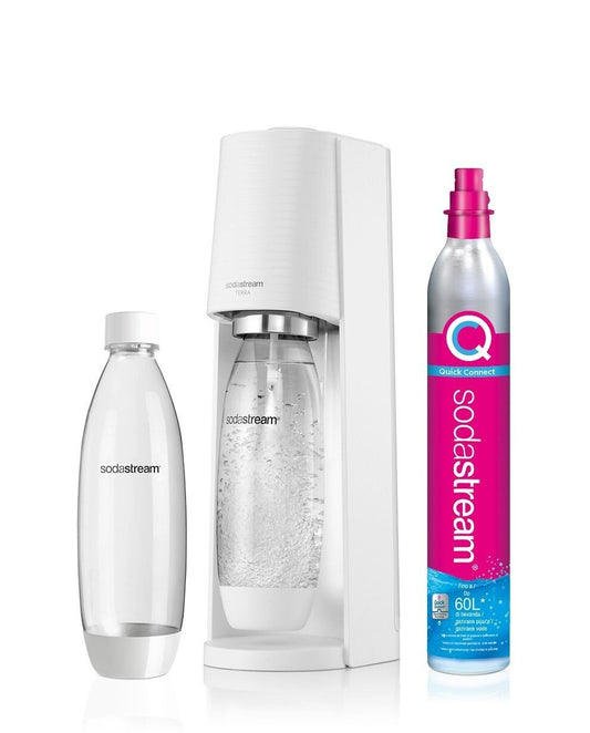 SodaStream Soda Maker Terra Megapack Sparkling Water + 2 x 1L Bottle
