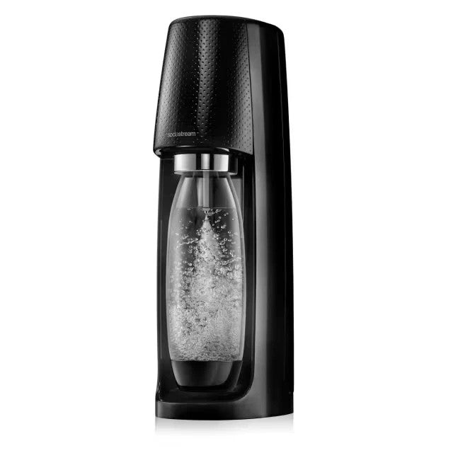 Sodastream Machine Sparkling Water Maker Soda Fizzy Drinks 2x Bottles 1L  Black
