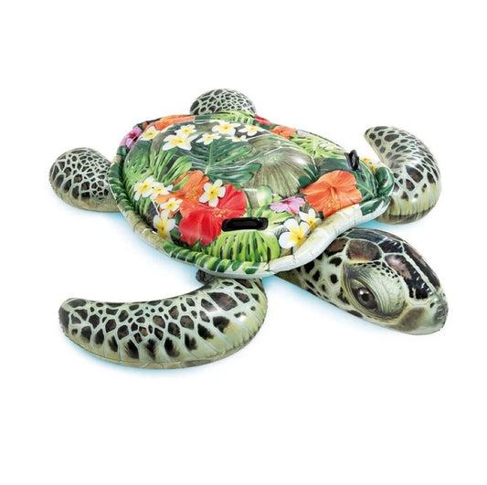 Intex Turtle Kids Inflatable Ride On Swimming Pool Floats 1.9M Water Raft 3y+