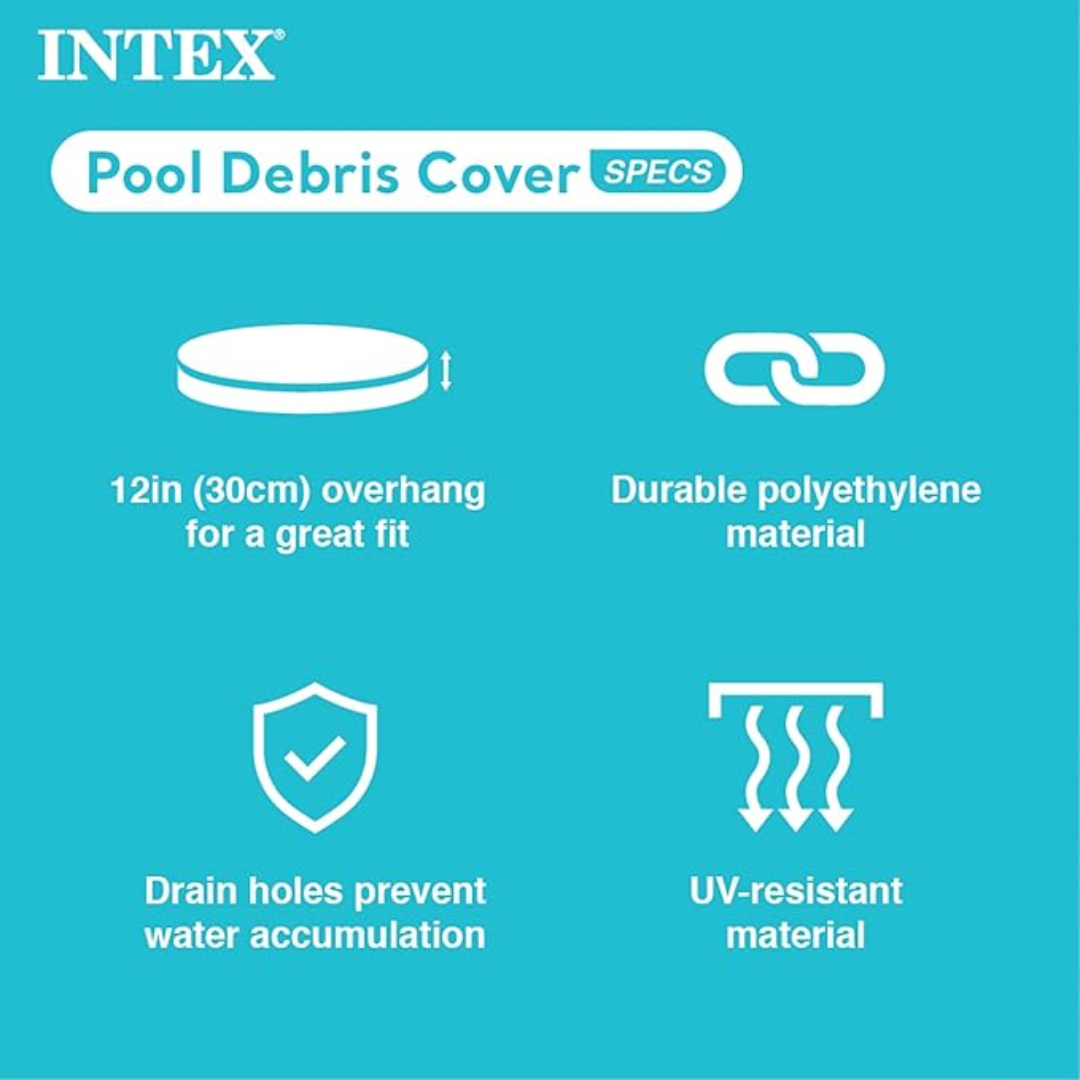 Intex Swimming Pool Cover 8ft Above Ground Easy Round Cover Protector Outdoor