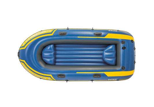 Intex Challenger 3 Person Inflatable Boat Set W/Oars Pump Sports River Lake Raft