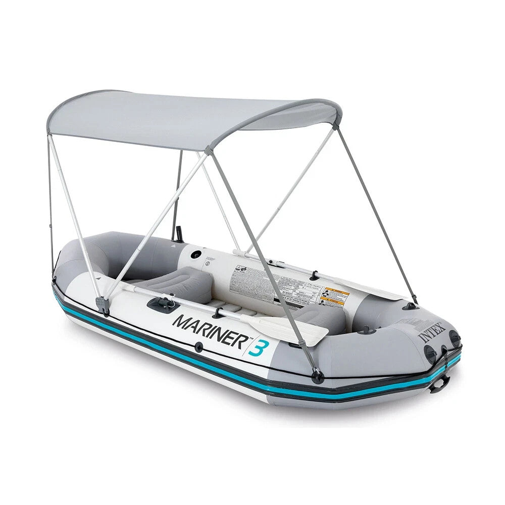 Intex Boat Canopy Bimini Top Sun Shade Protection Roof Aluminum 5ft 3in For