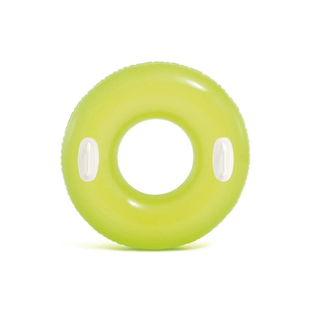 Intex Inflatable Swim Ring Tube with Handles Round Hi-Gloss Assort Colour 76cm