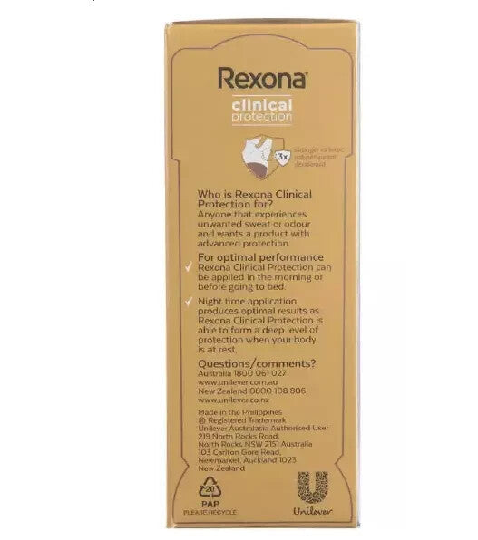 Rexona Women Clinical Protection Antiperspirant Cream Summer Strength 3x 45ml