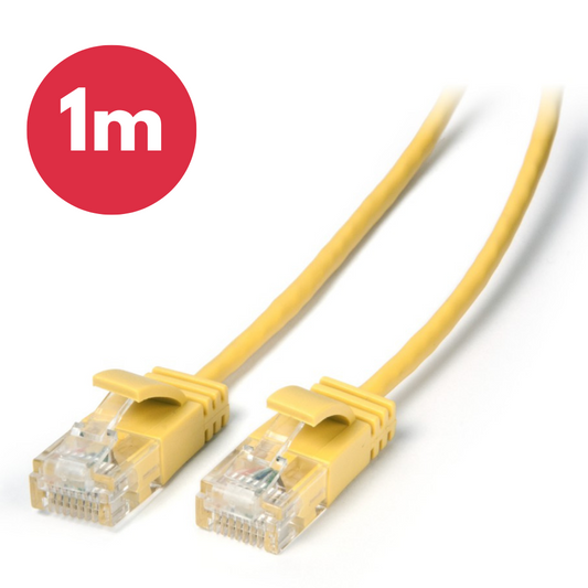 Laser Network Cable Ultra Cat6 Slim Ethernet NBN Modem LAN Router Connector 1M