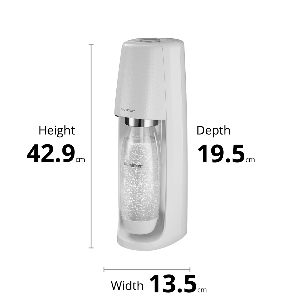 SodaStream Spirit Sparkling Drink Water Soda Fizzy Drinks Machine Maker White