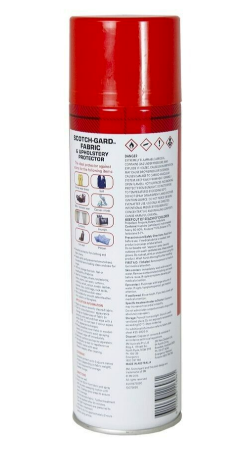3m Scotchgard Fabric Upholstery Protector Cleaner Curtains Sofas Cleaning 297g