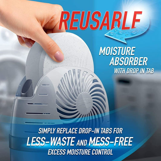 DampRid Moisture Absorber Drop-In Tab Reusable Odour Eliminator Starter