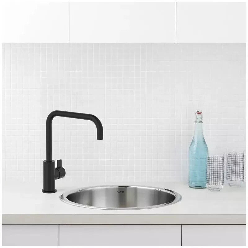 Caroma Clark Blade Sink Basin Mixer Matte Round Swivel Spout Outlet WELS