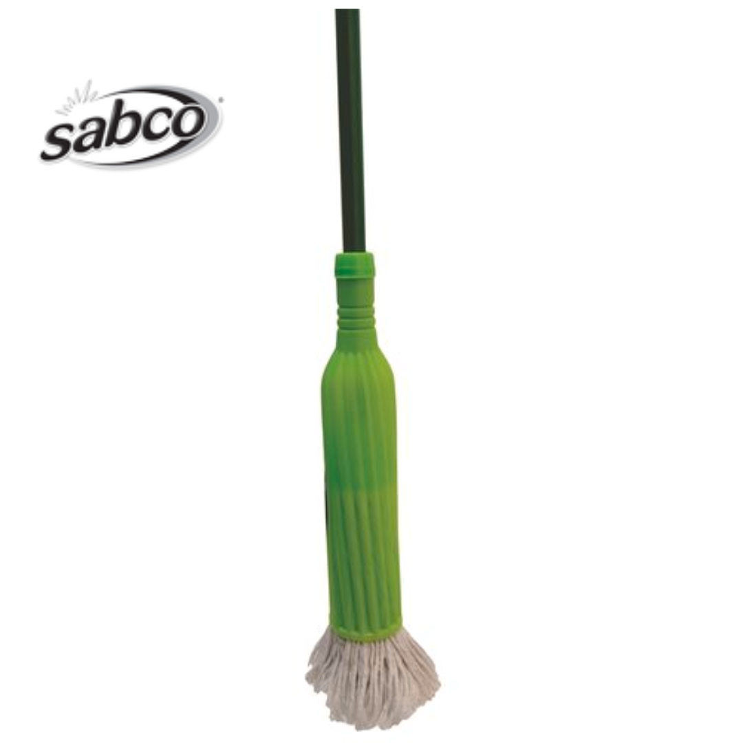 Sabco Cotton Mop Antibacterial Self Wringing Soft Flexible Cleaning Dirt Dust