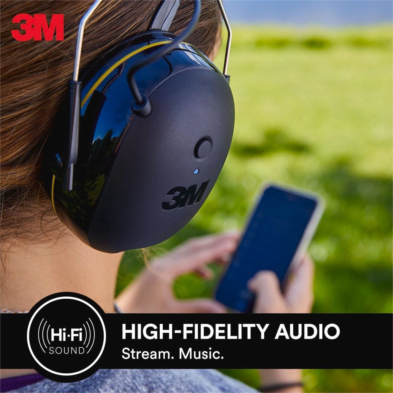 3M Bluetooth Earmuffs WorkTunes MP3 Call Connect Wireless Rechargeable Headphone