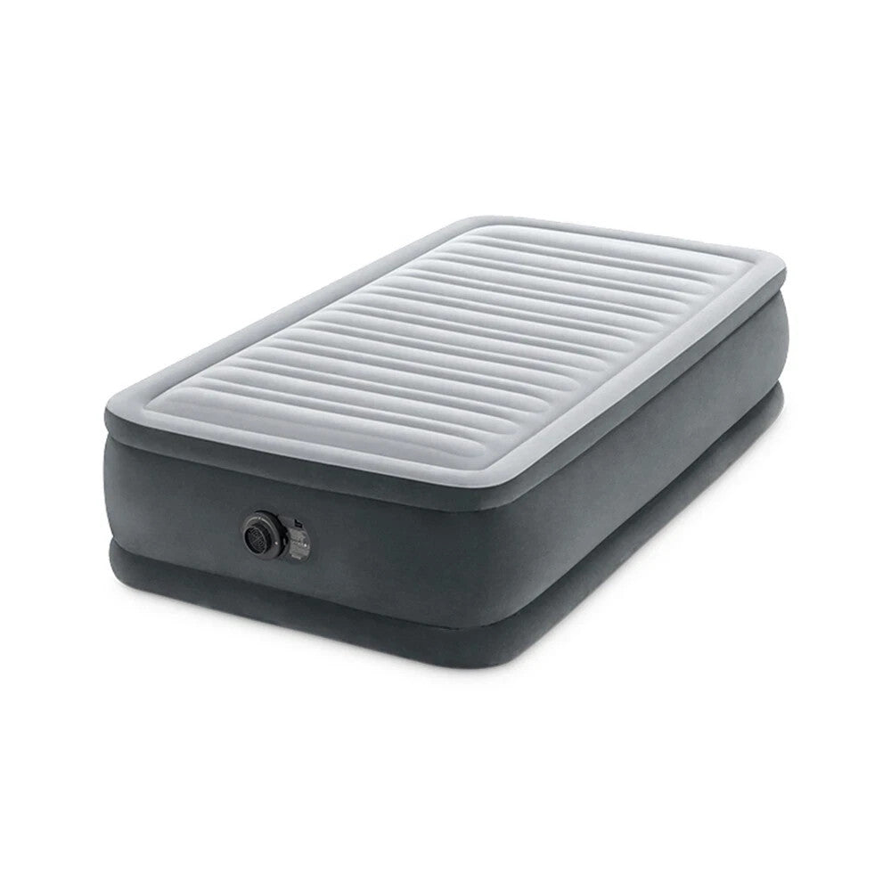 Intex Twin Inflatable Airbed Comfort Plush With Fiber Tech Rp 99x191x46cm