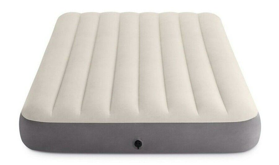 Intex Dura Beam Queen Inflatable Air Mattress Indoor Camping Airbed 25cm Thick