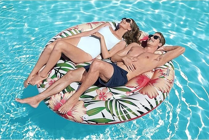 Bestway H2OGO! Peaceful Palms Island Inflatable Pool Float 1.58m Lounger