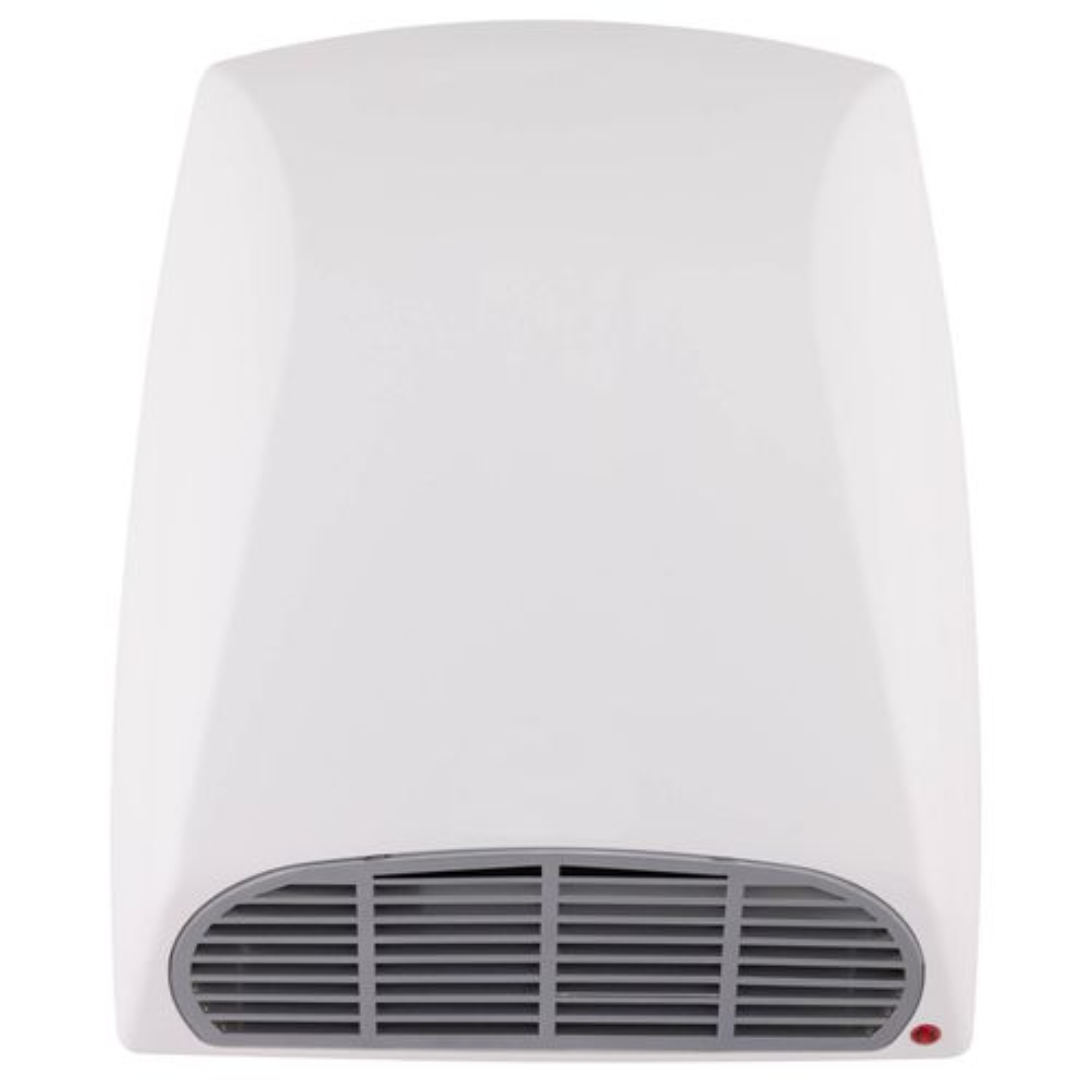 Arlec Bathroom Wall Mounted Fan Heater 2000W with Pull Cord 2 Heat Settings