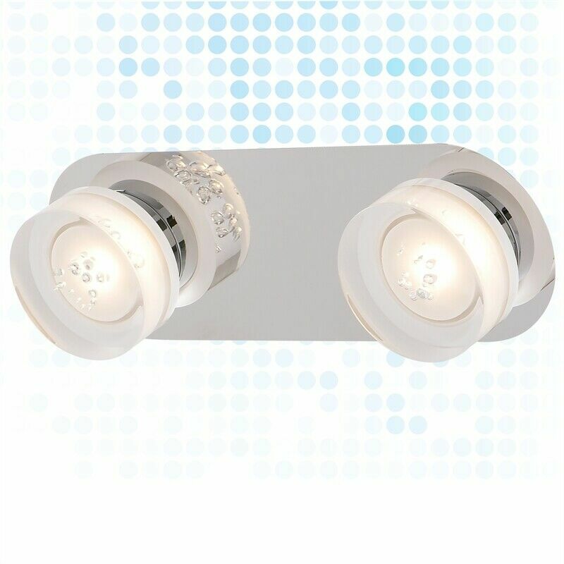 Verve Design Wall Light Willow LED Bathroom Vanity Lighting 2X Chrome 5.5W IP44
